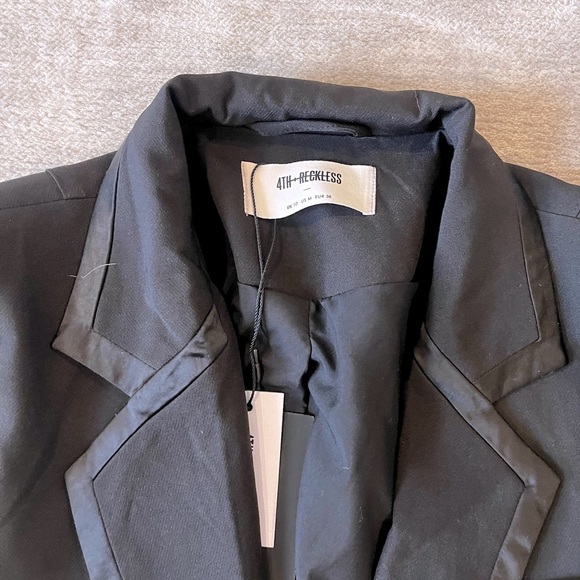 4th & Reckless - BELLA BLAZER in Black Office Siren Boardroom Chic - Picture 3 of 7